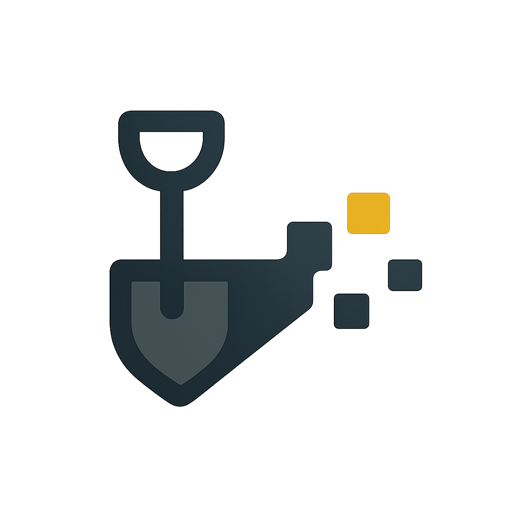 Byte shovel logo