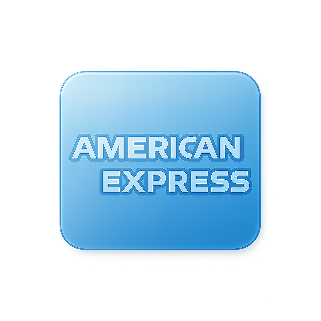 Logo de American Express, moderno, glassmorphism, degradé