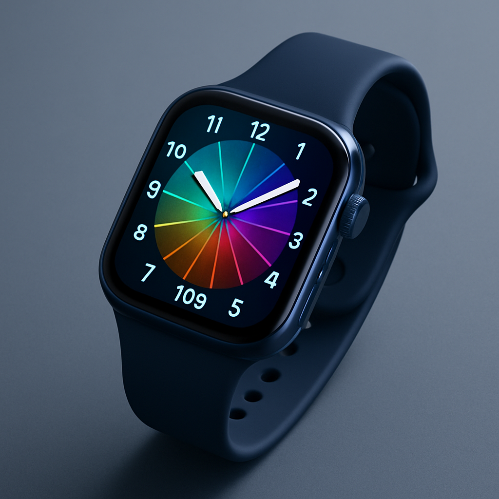 Apple Watch Series 9, correa azul oscuro
