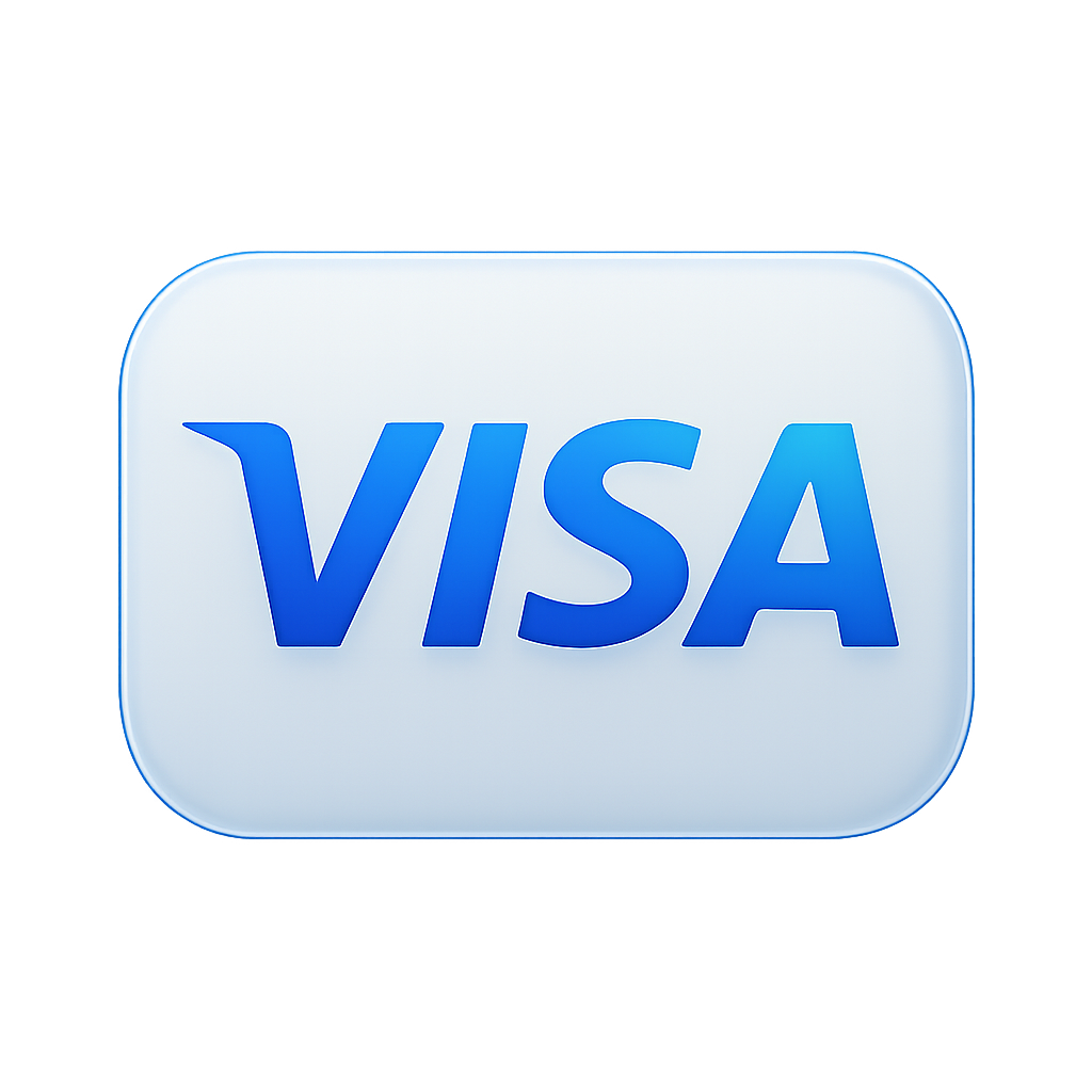 Logo de Visa, moderno, glassmorphism, degradé