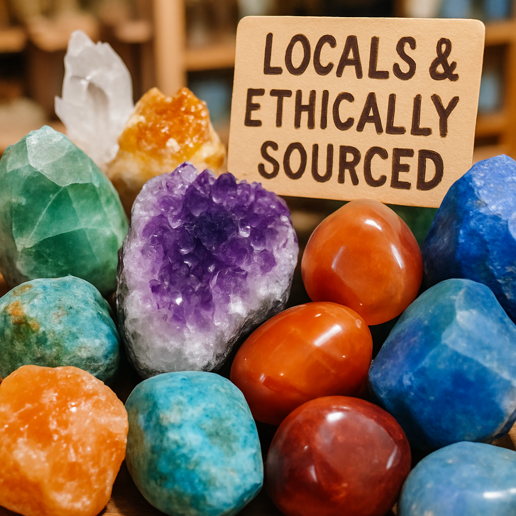 A sparkling assortment of gems and minerals at Multifarious