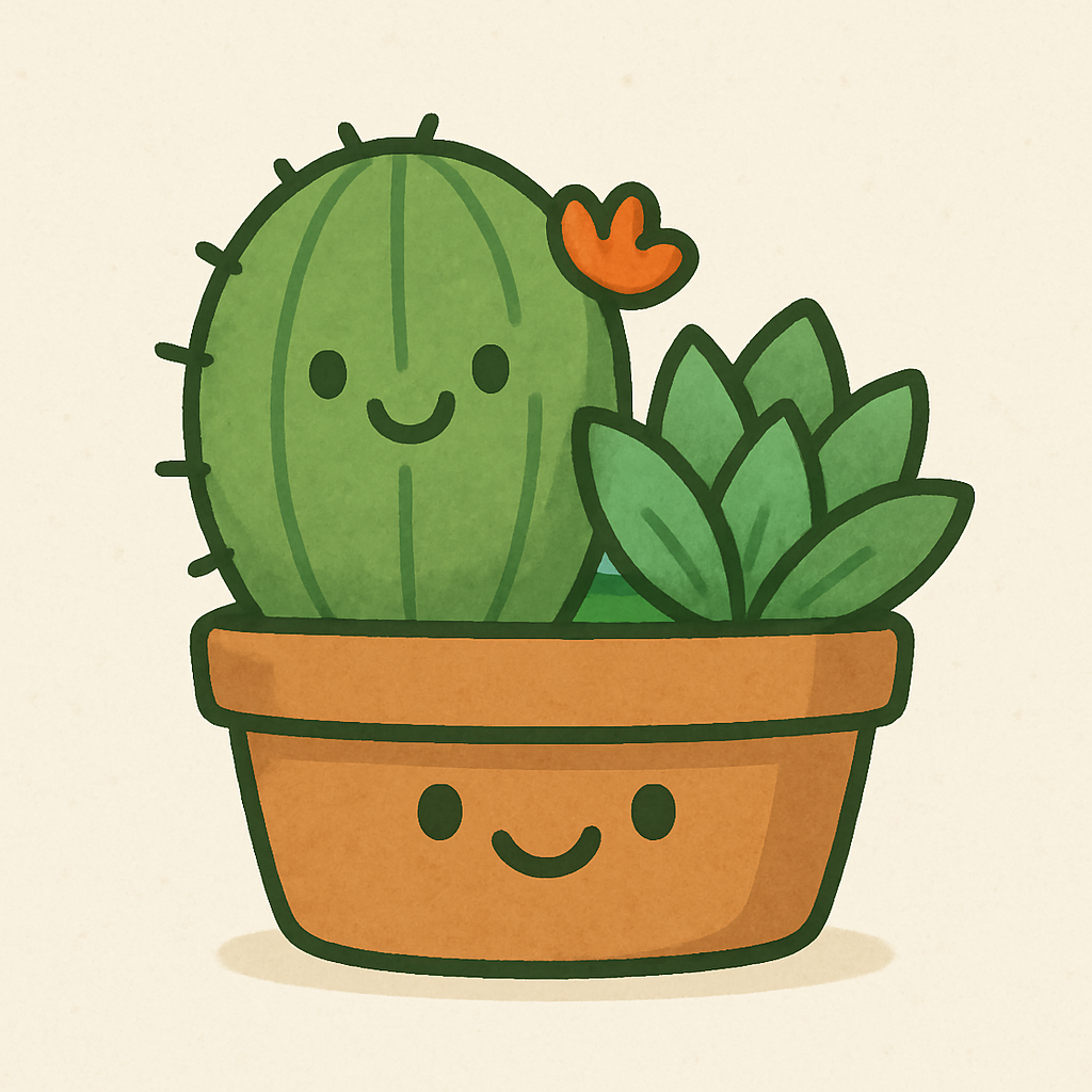 Cactus and succulents icon