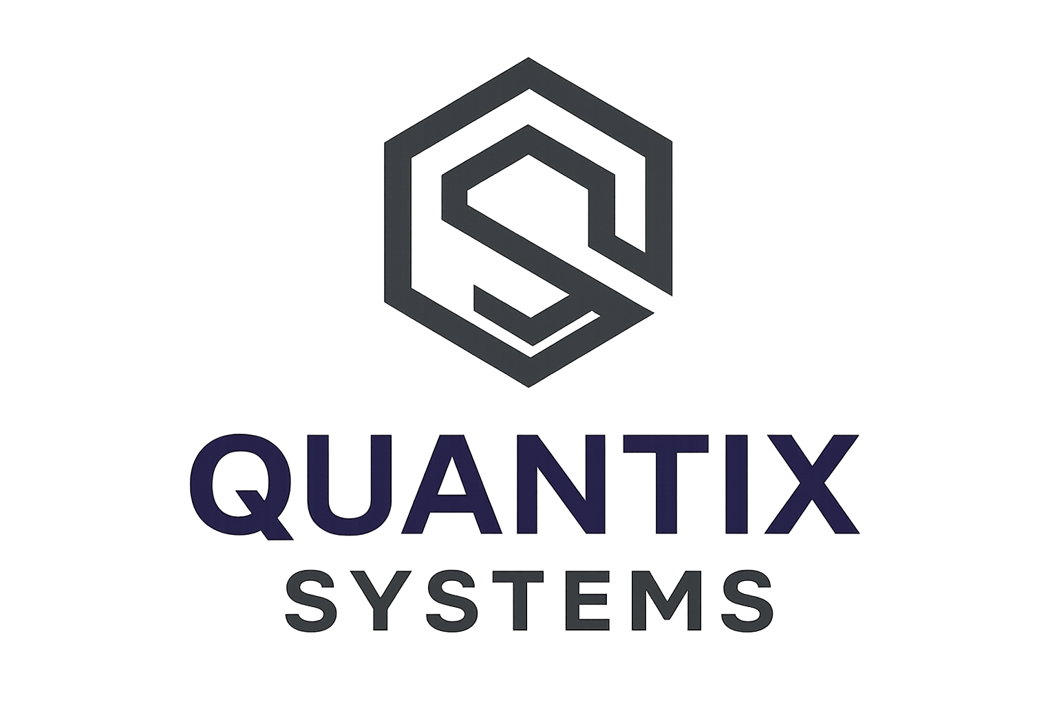 Placeholder logo for Quantix Systems, angular monogram with premium enterprise styling