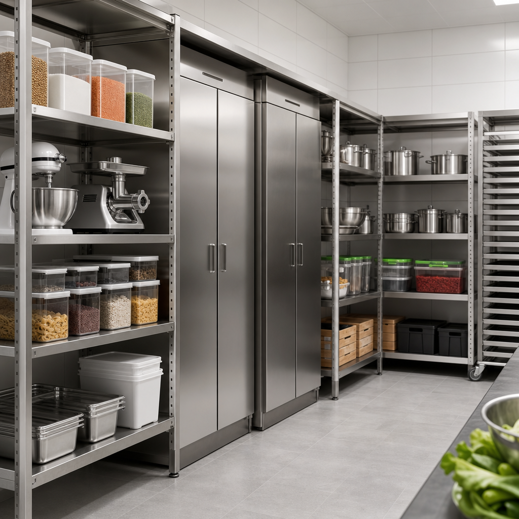 Commercial storage units and shelving