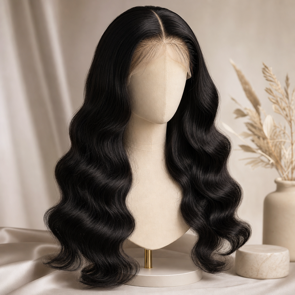 Body Wave Closure Wig 18"