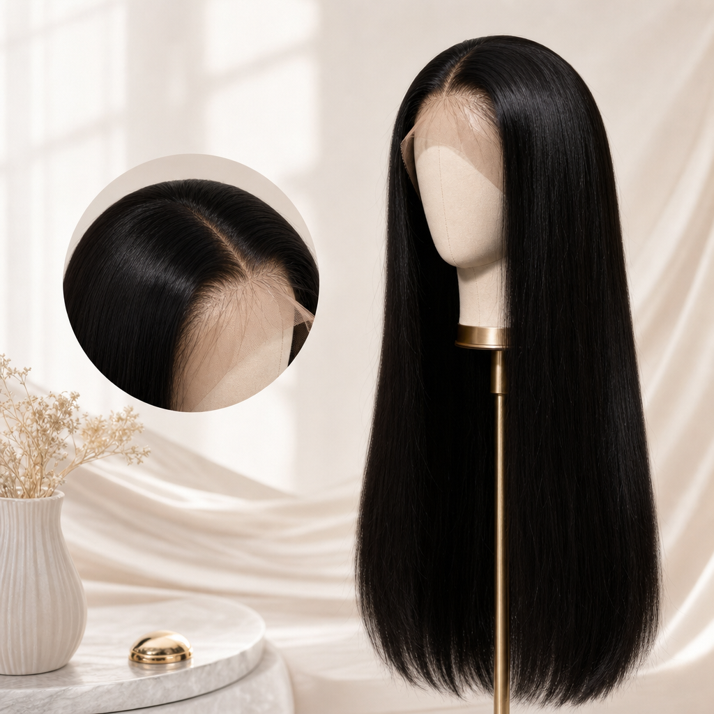 Bone Straight Lace Wig 24"