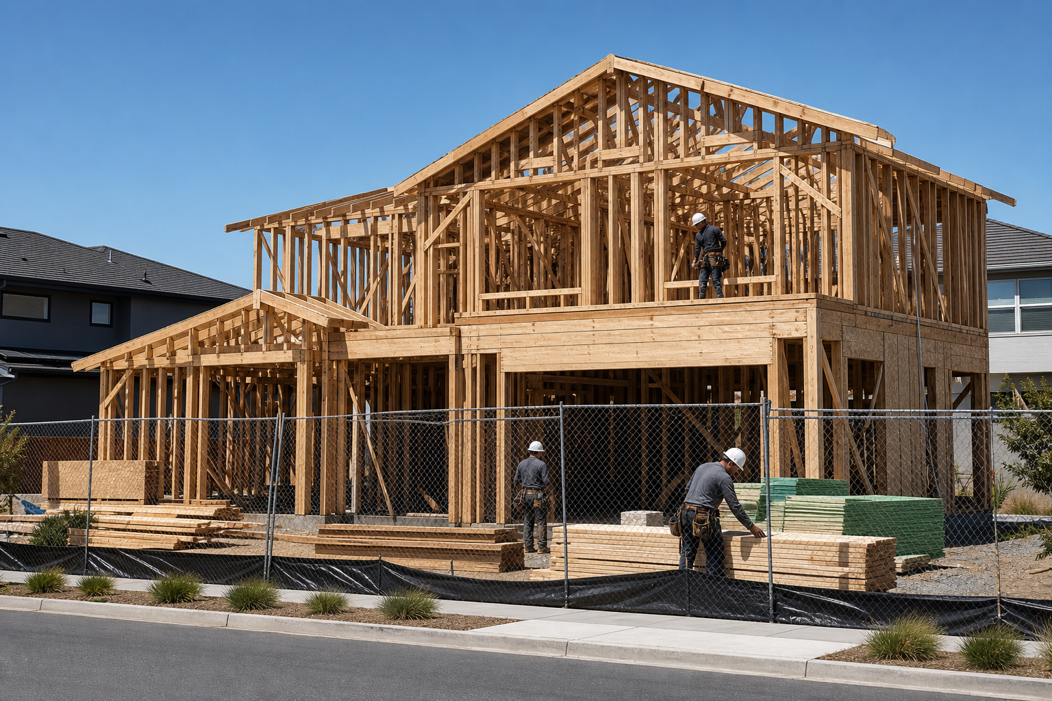Standalone single-family residential ground-up construction project