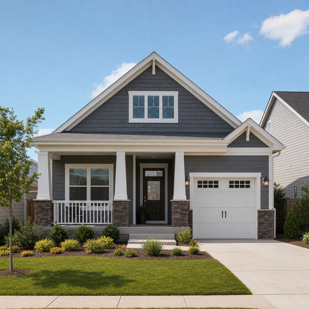 Detached single-family non-owner occupied rental home with a clean tenant-ready exterior