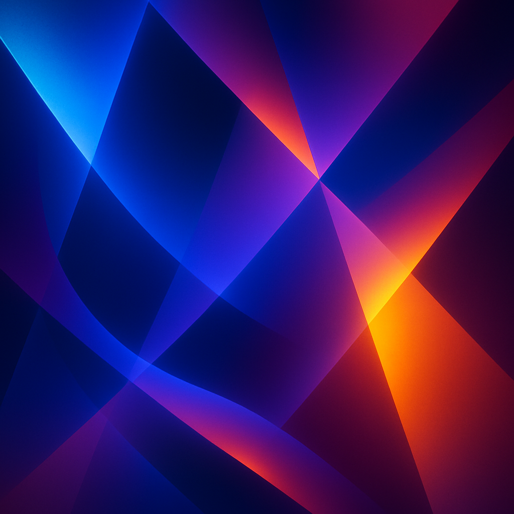 Абстрактно дигитално изкуство с дръзки цветове