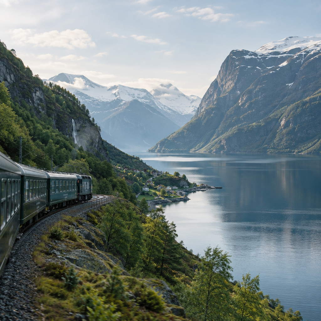 Scenic landscape for Fjords and Quiet Rail Days