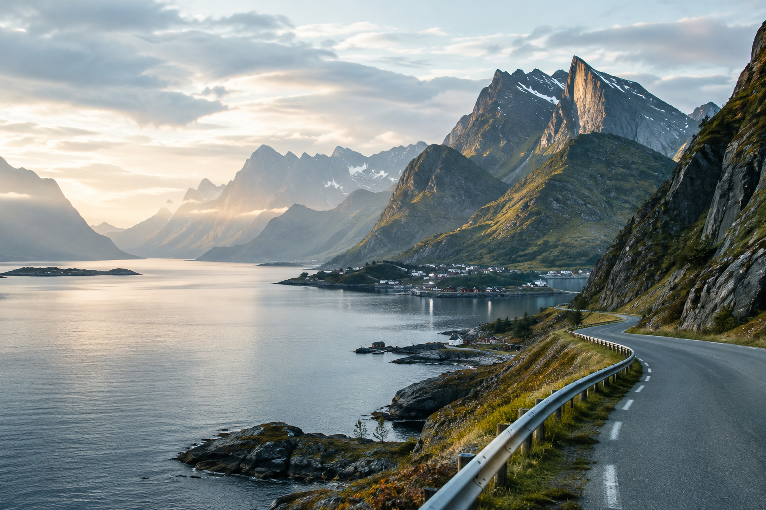 Scenic landscape representing Norway