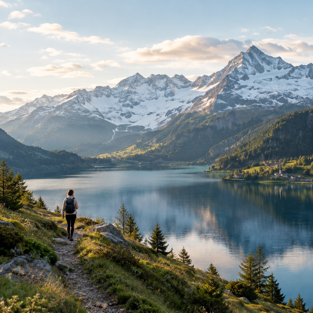 Scenic landscape for Lakes to Peaks Escape