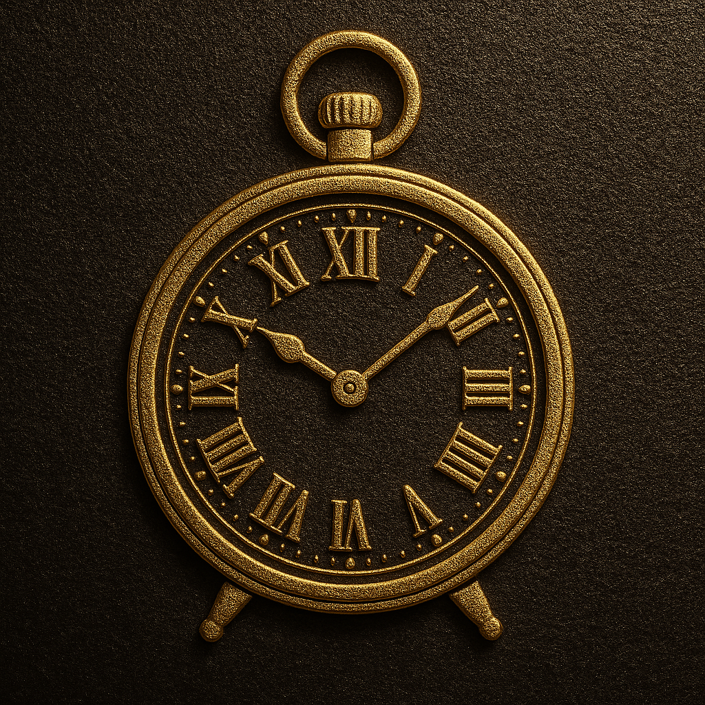 Clock with checkmark icon