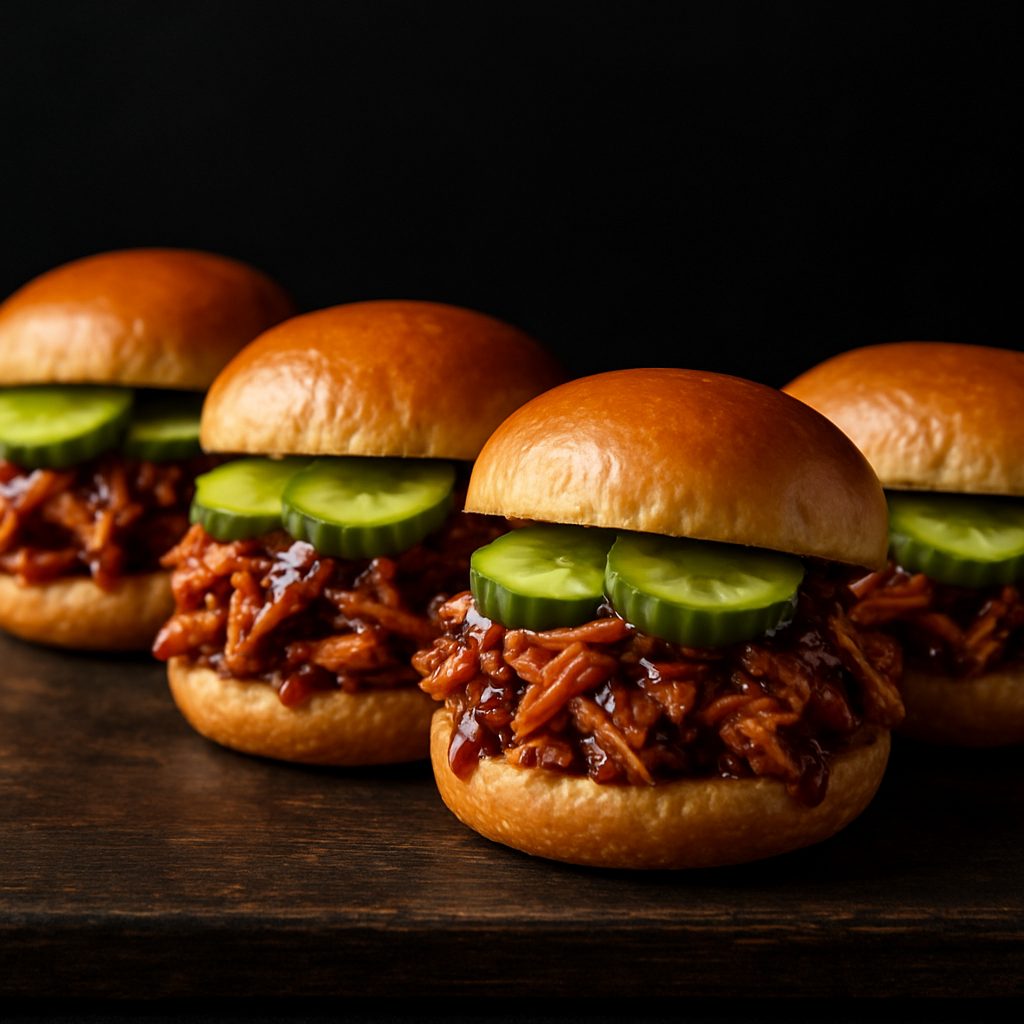 Shredded Chicken Sliders