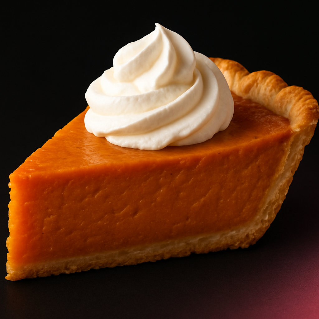 Sweet potato pie slice