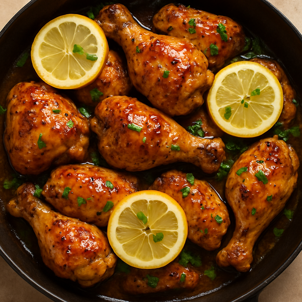 Baked lemon garlic pepper chicken