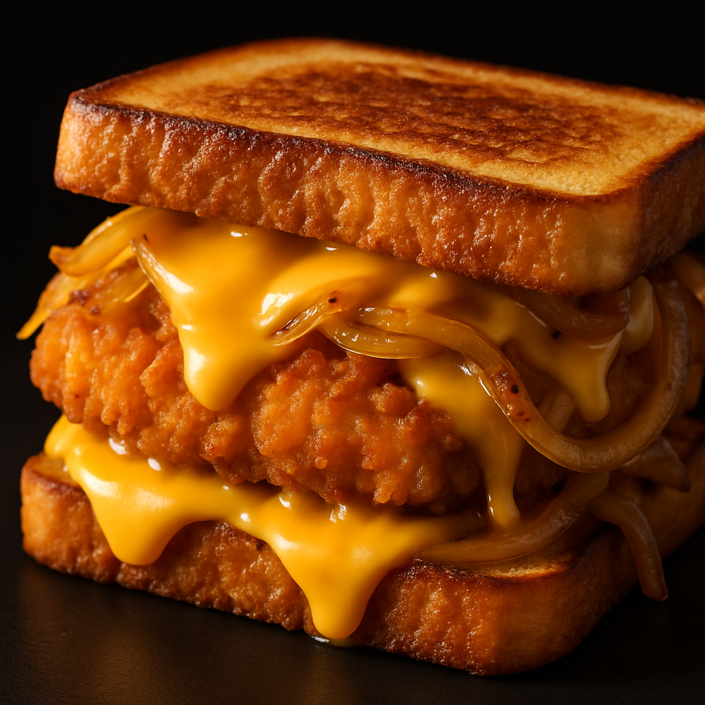 Chicken Patty Melt