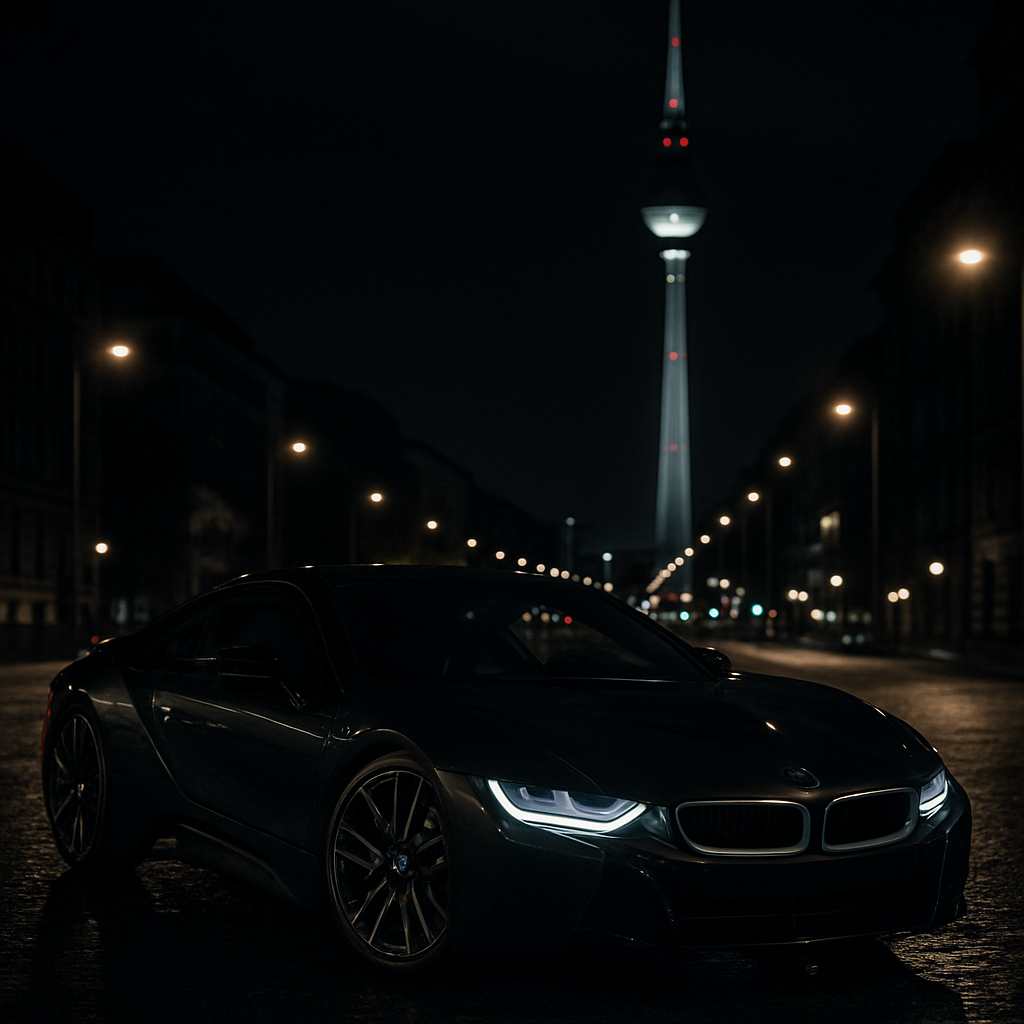 BMW i8 sports car rental in Berlin