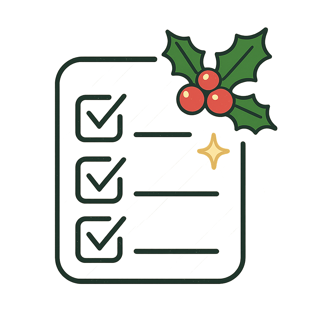 Checklist icon representing a simple and transparent process