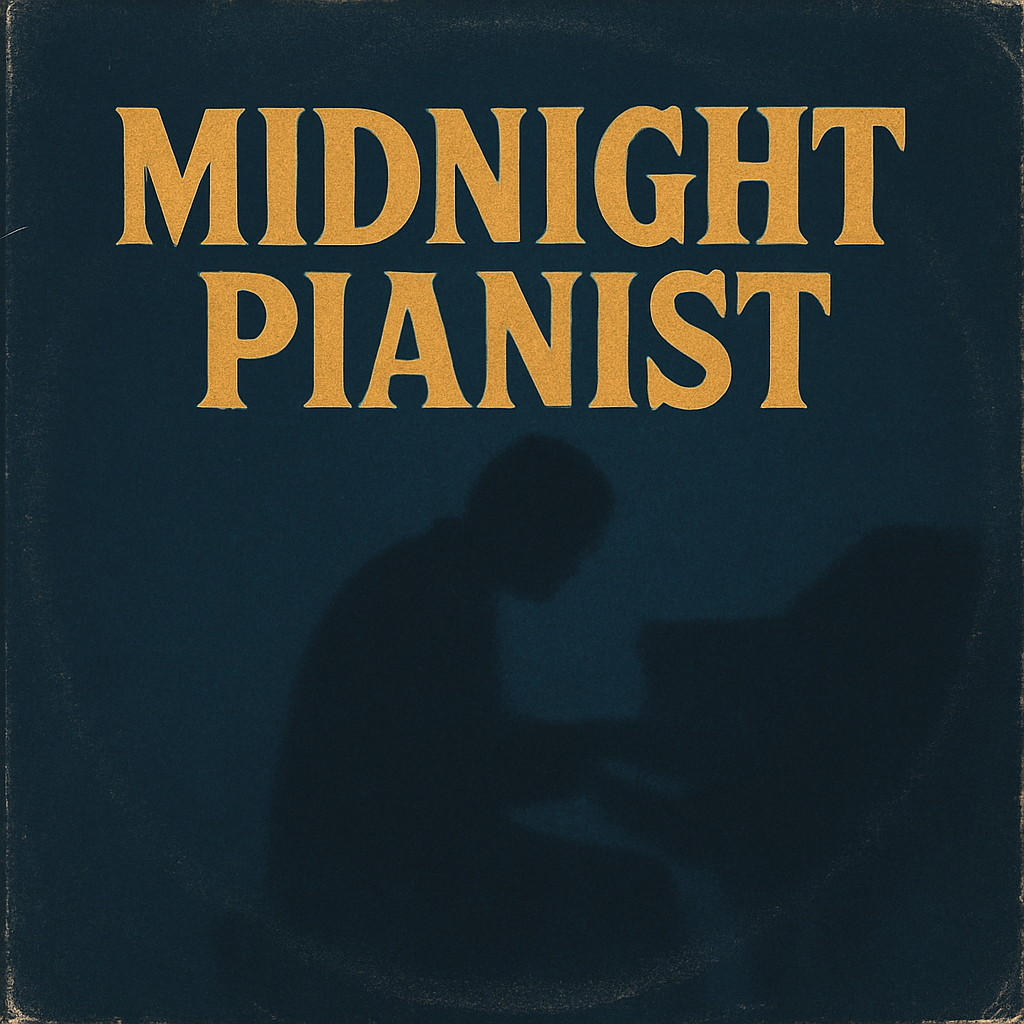 Album cover with a midnight blue background and bold gold lettering