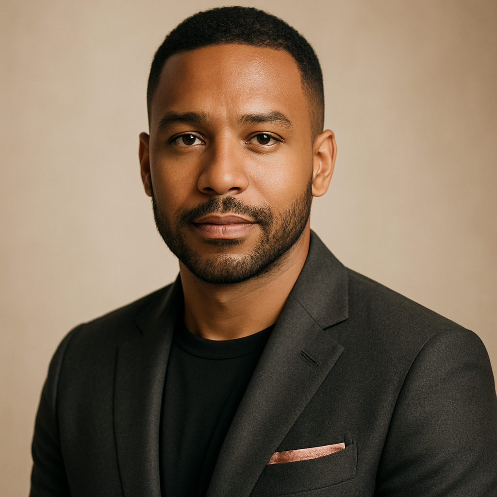 Portrait of Malik Greene, creative director