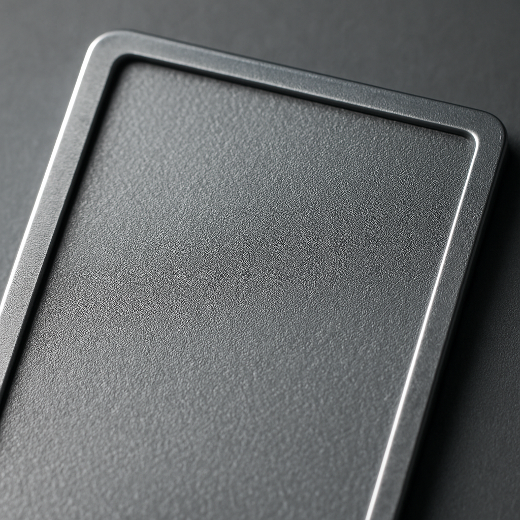 Durable metal surface with brushed protective coating