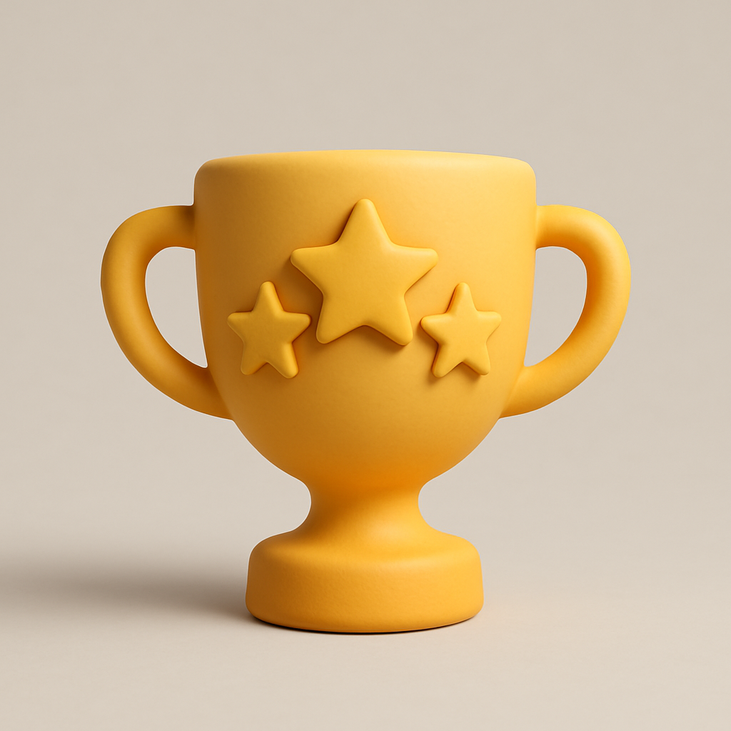 3D clay feature icon