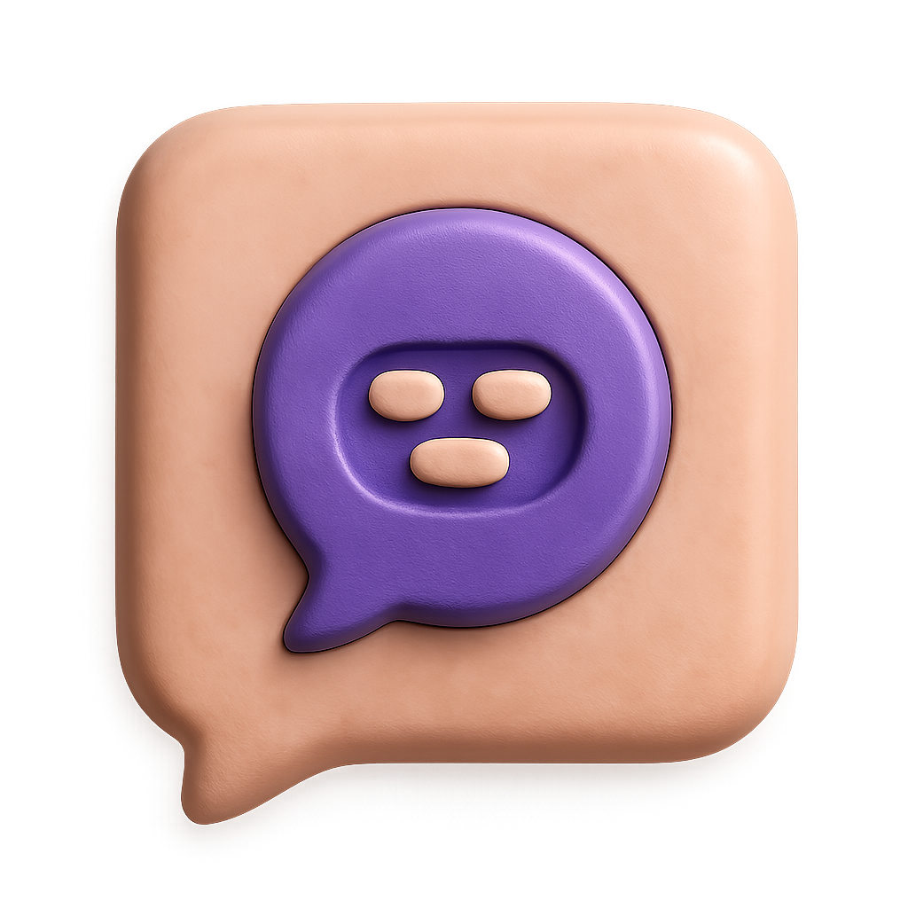 3D clay feature icon