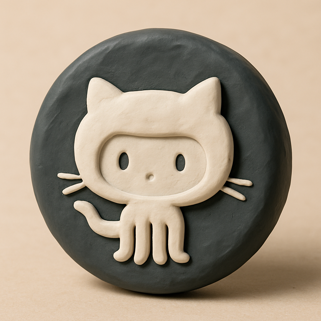 Clay style GitHub icon