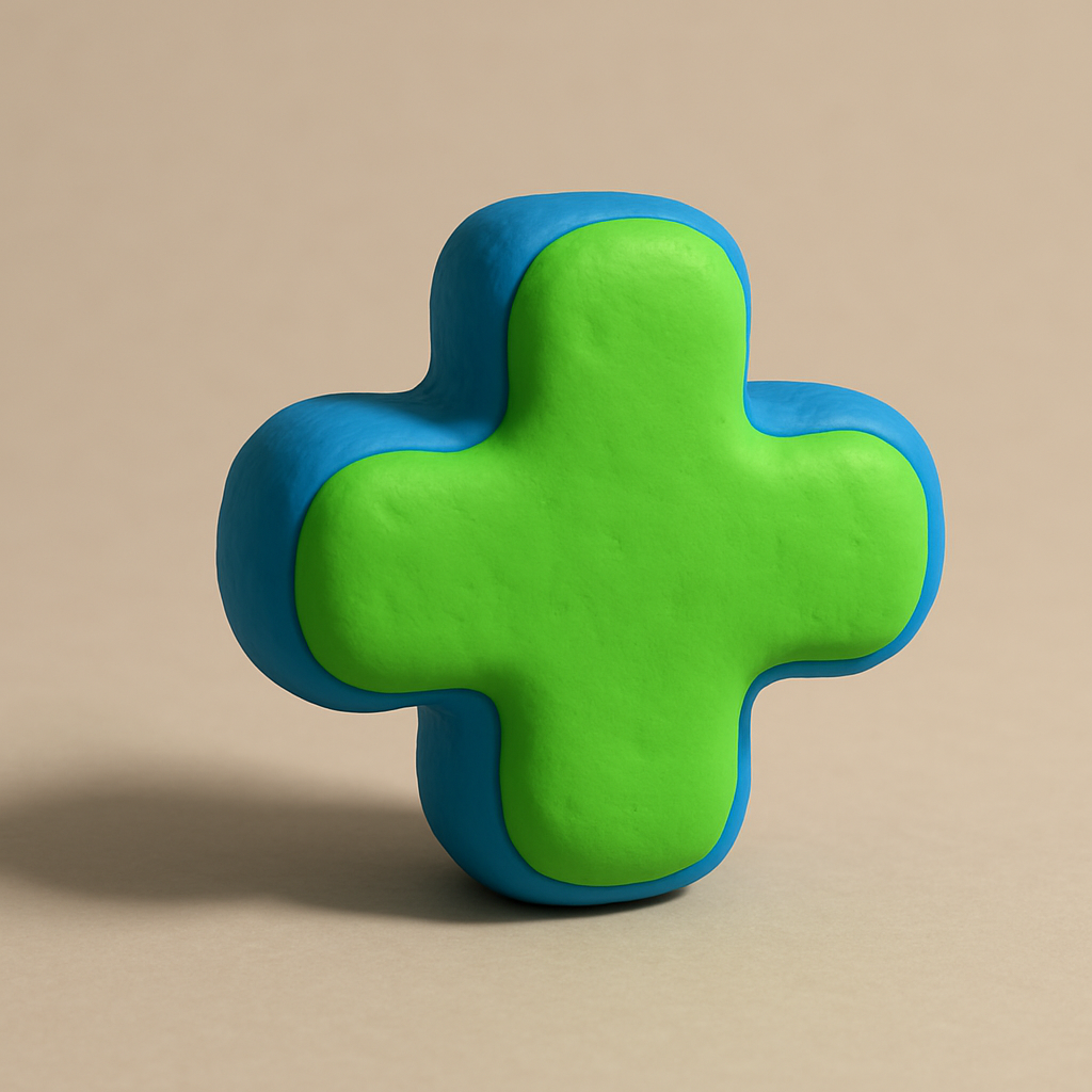 Open answer, clay plus icon