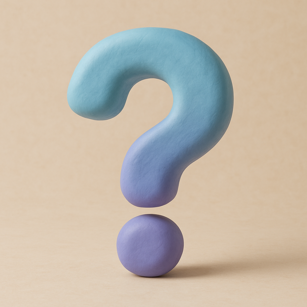 Clay code question mark icon
