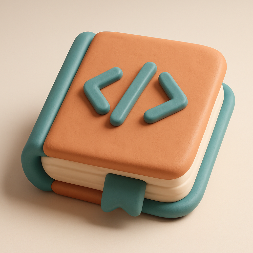 Clay code book icon