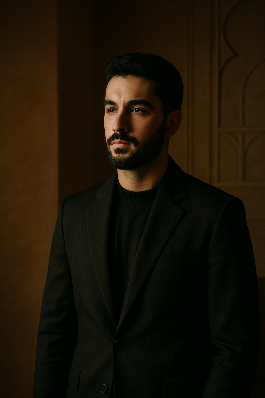Portrait secondaire artistique de Meggimelwin dans une ambiance marocaine moderne et élégante