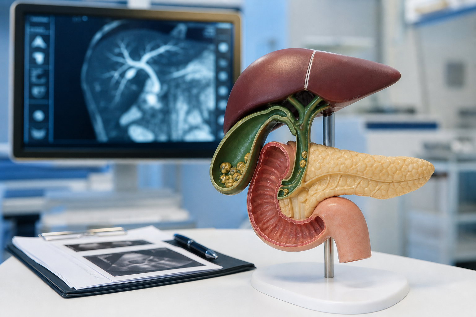 Clinical reference image for Choledocholithiasis