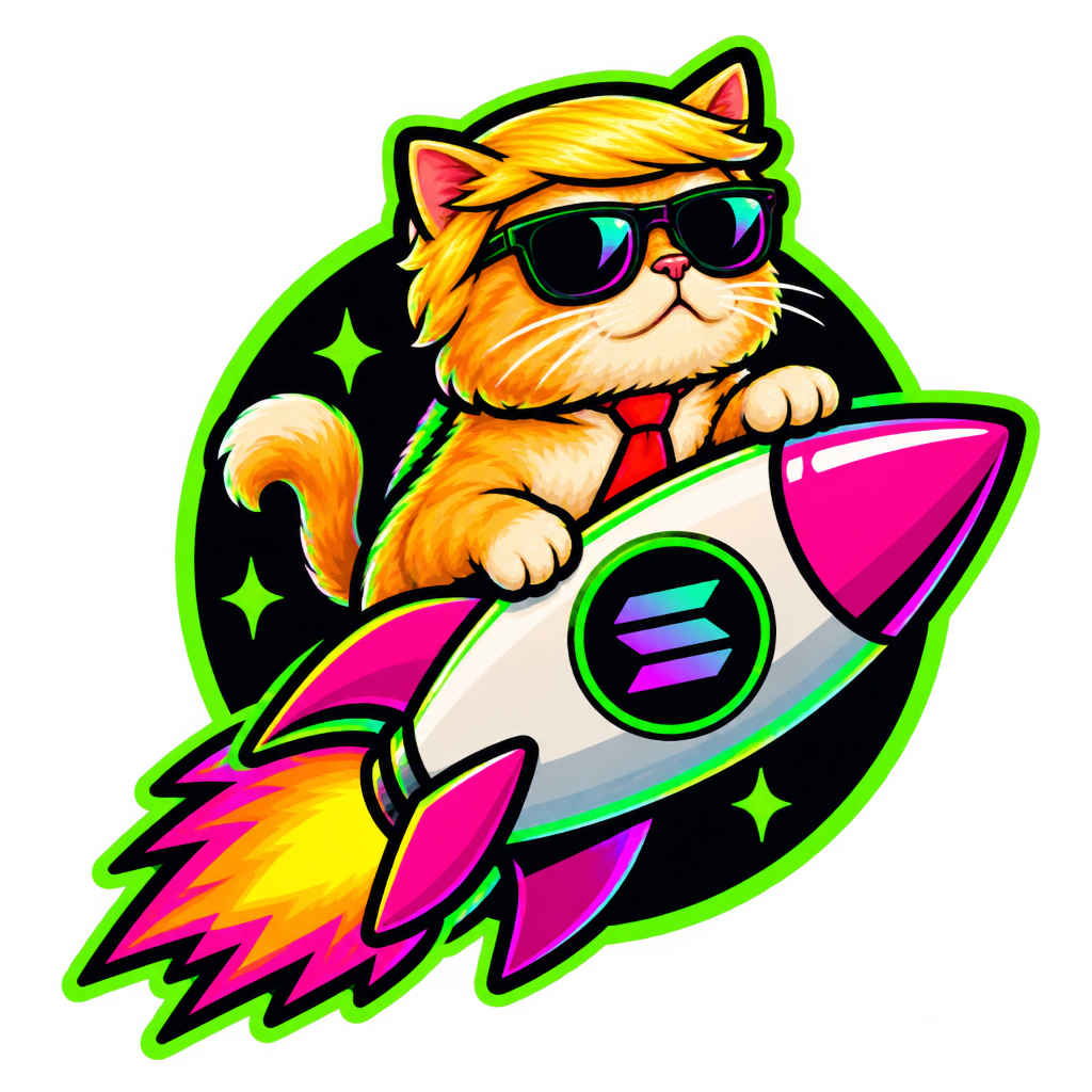Small neon pump.fun style badge icon