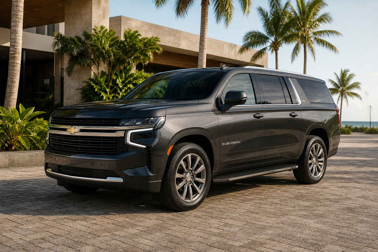 Chevrolet Suburban 2025 de gama alta para renta en Cancún