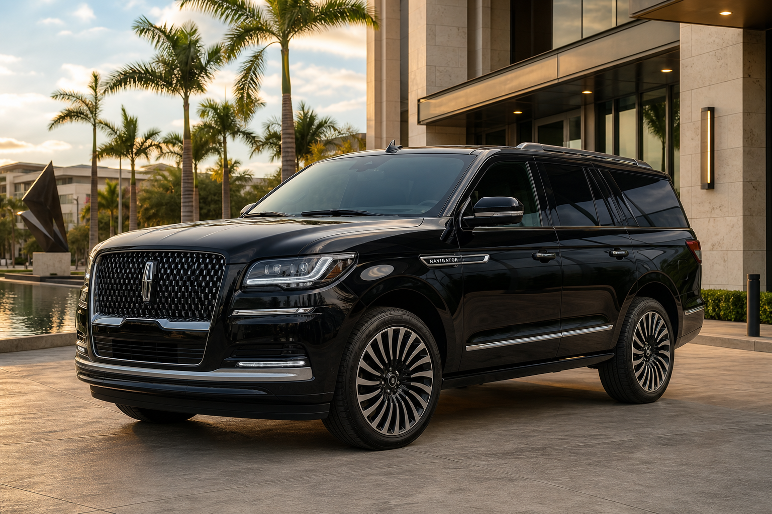 Lincoln Navigator 2025 de gama alta para renta en Cancún