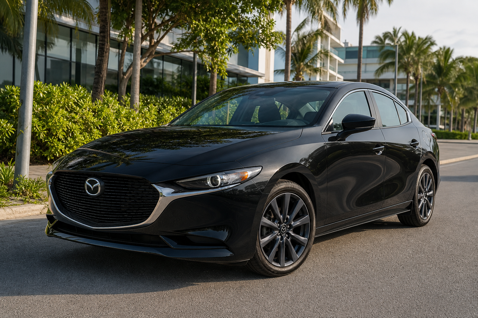 Mazda 3 Sedán 2023 color negro ónix en categoría Gama media