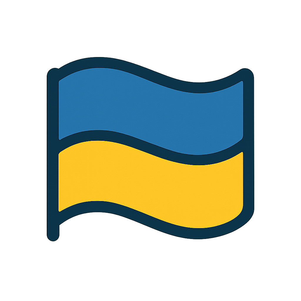Ukrainian flag logo