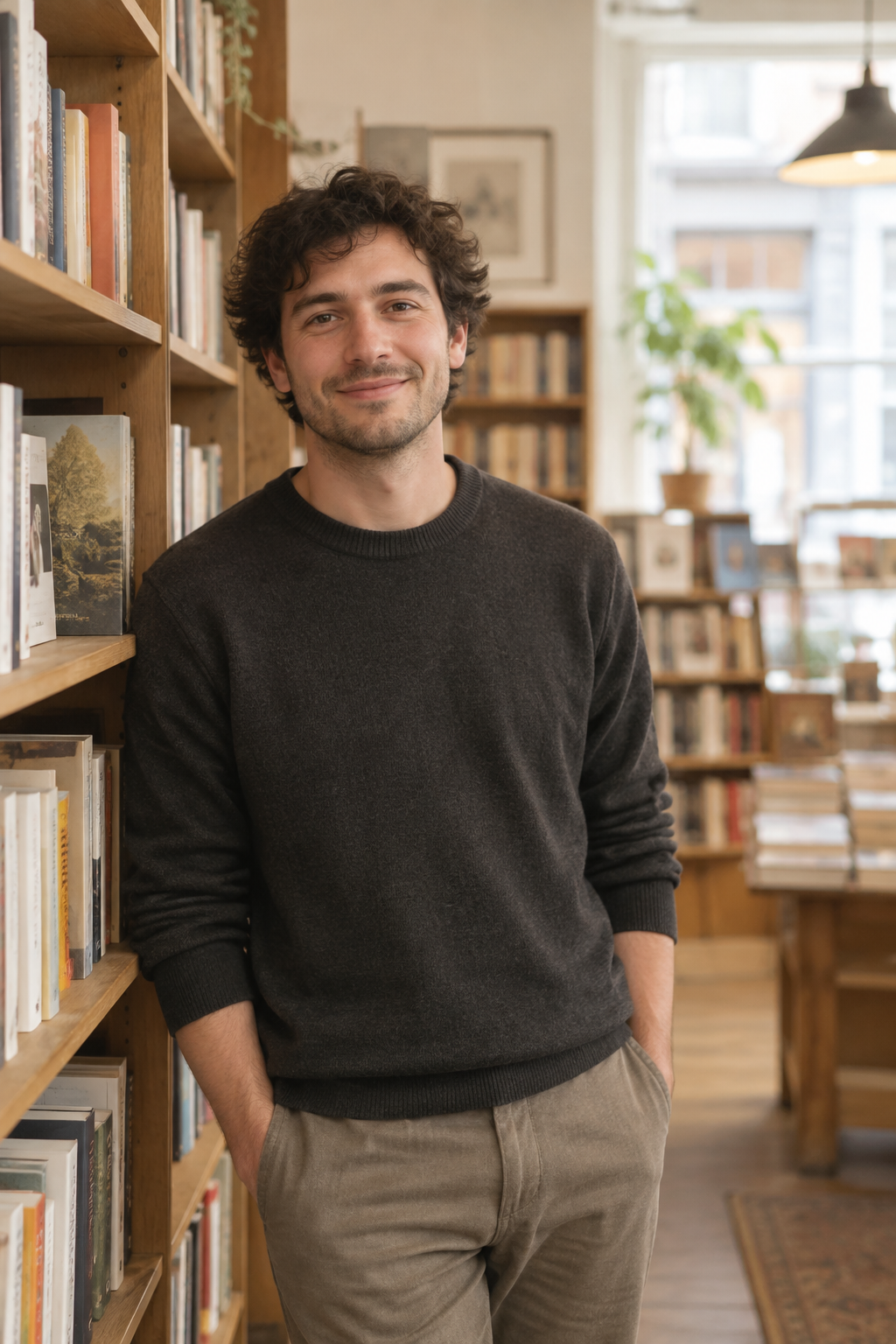 Portrait of Sam, Bookseller