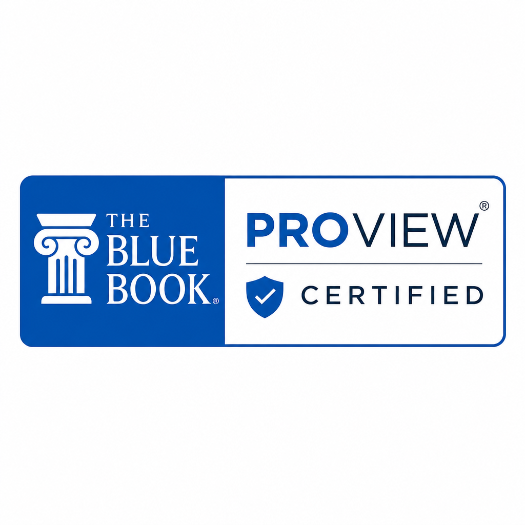 Official Blue Book ProView badge