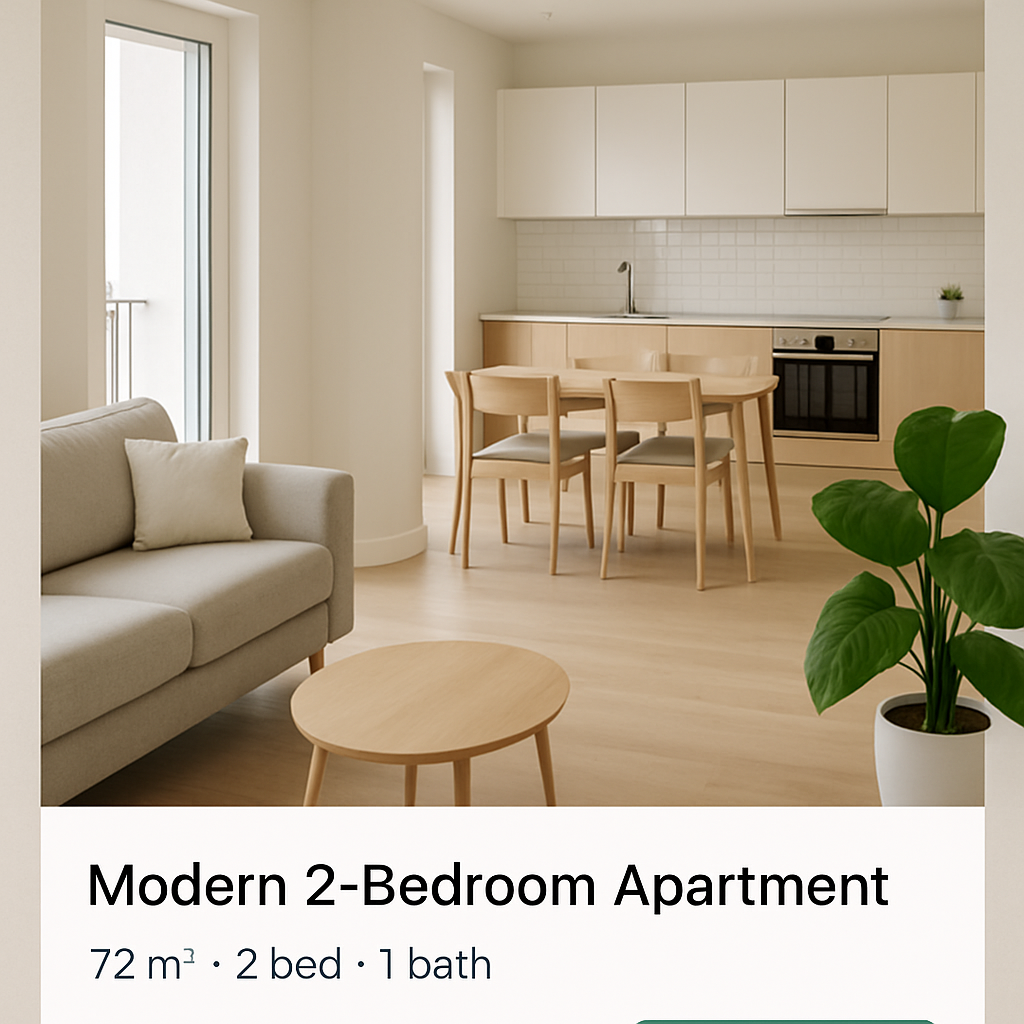 Modern 2-Bedroom Apartment