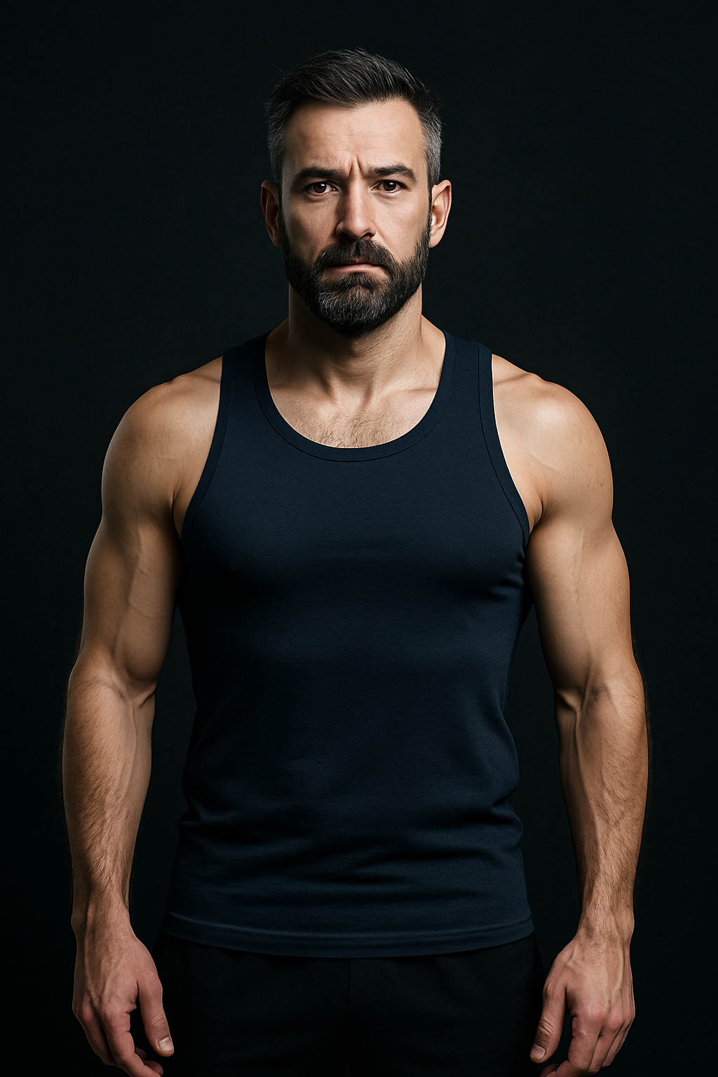 Marco after 12 weeks, defined shoulders and arms