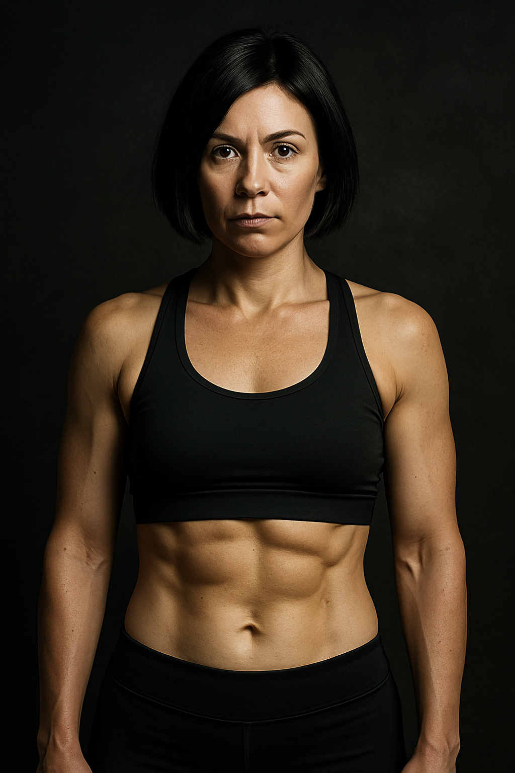 Sofia after 12 weeks, lean and strong