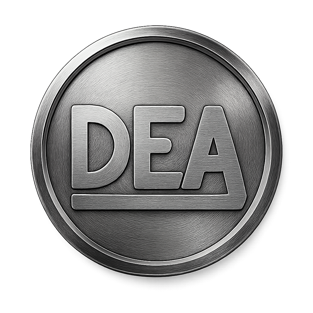 DEA metallic Italian autogate emblem