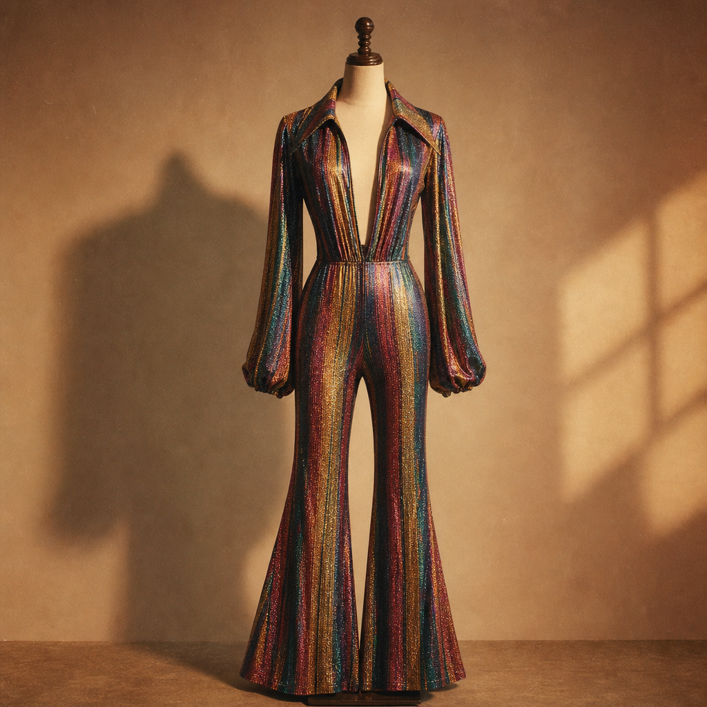 Disco Fever Jumpsuit vintage fashion piece
