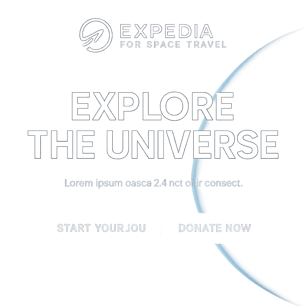 Expedia for Space Travel logo
