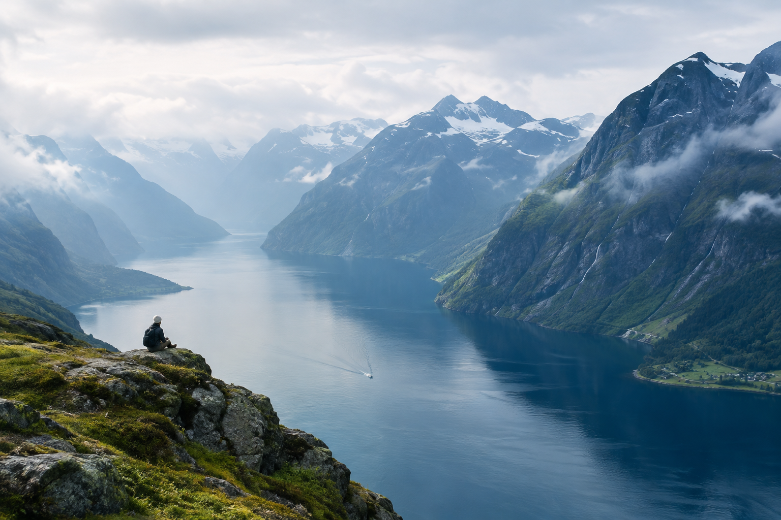 Scenic landscape of Norway