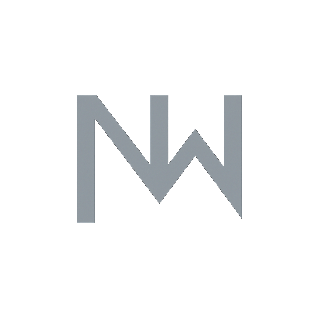 Northwind Analytics monogram logo in soft charcoal