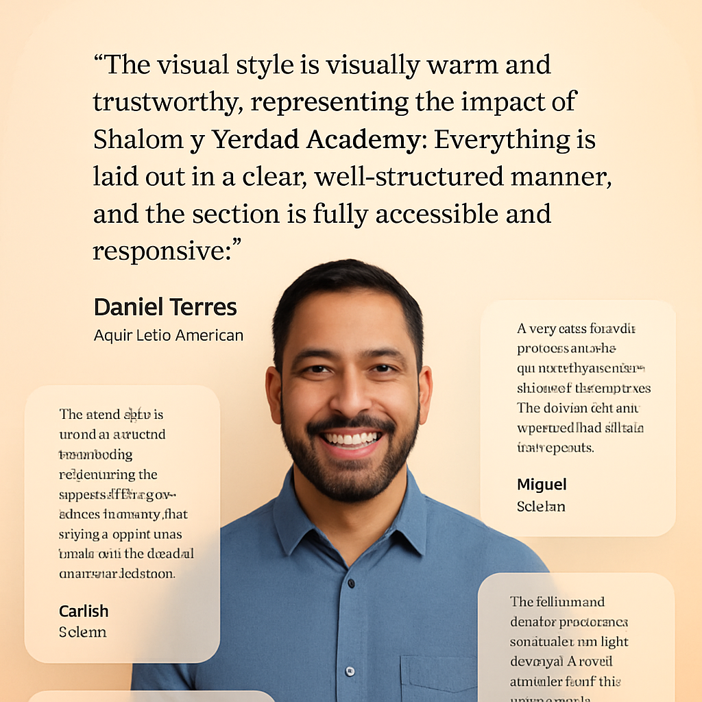 Retrato de Daniel Torres, adulto latinoamericano con barba